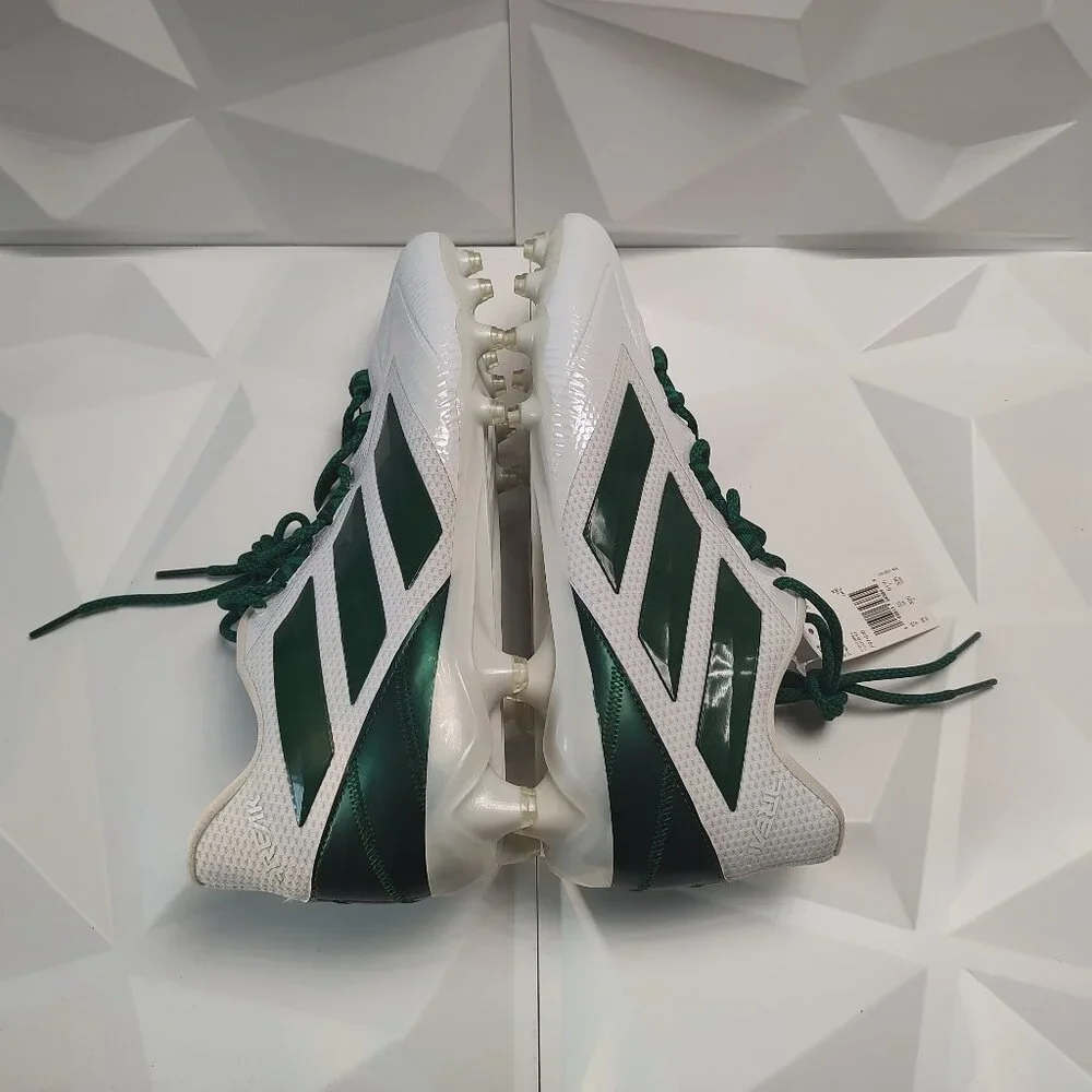 Adidas Mens Football Cleats 16 White Green Shoe Lacrosse Freak Carbon Low - Picture 7 of 13